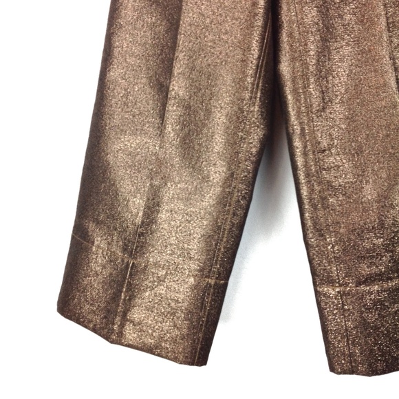 Madewell Emmet wide leg crop in metallic sand - Picture 3 of 7